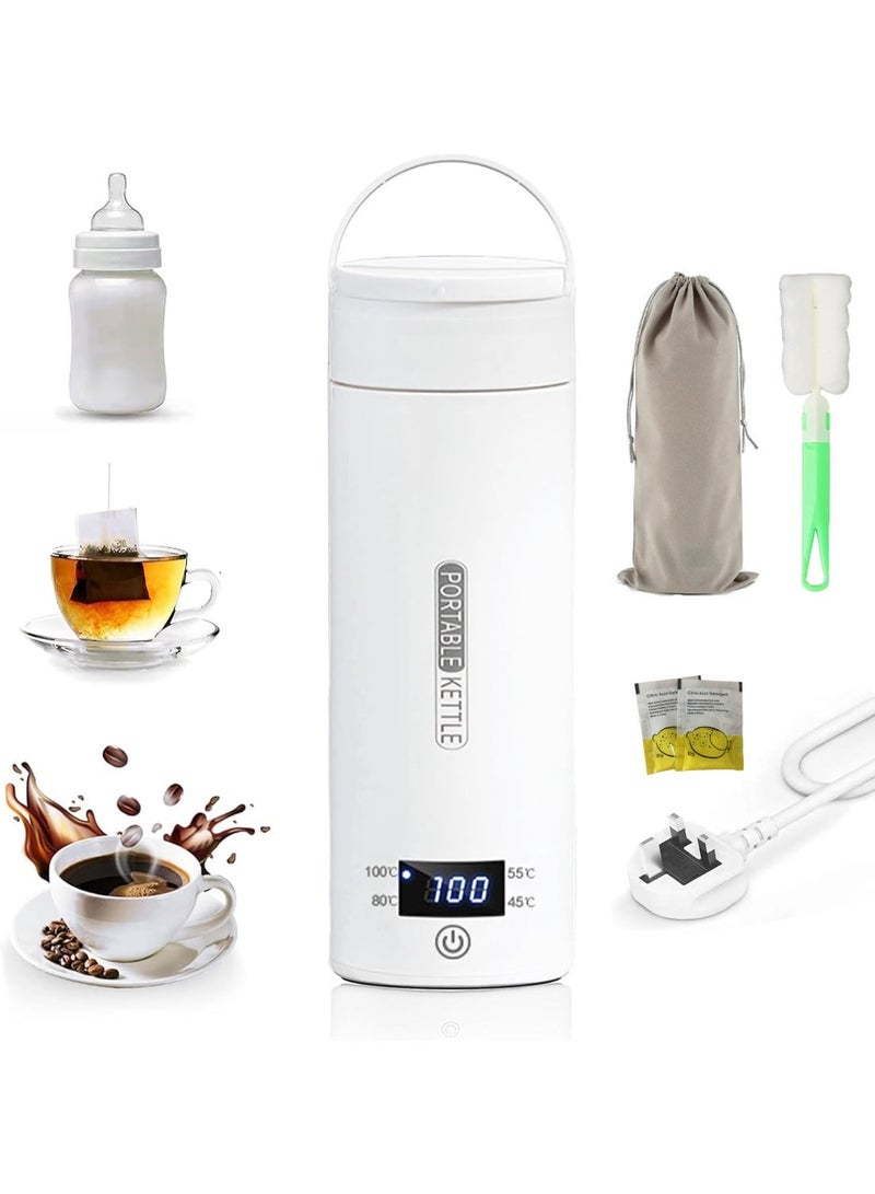 Toscana Travel Electric Kettle, Portable Electric Heating Mug, Water Heater with 4 Temperature Preset Controls, Automatic Shutoff and Dry-Boil Protection, Small Mini Portable Kettle 450ml - Image 1